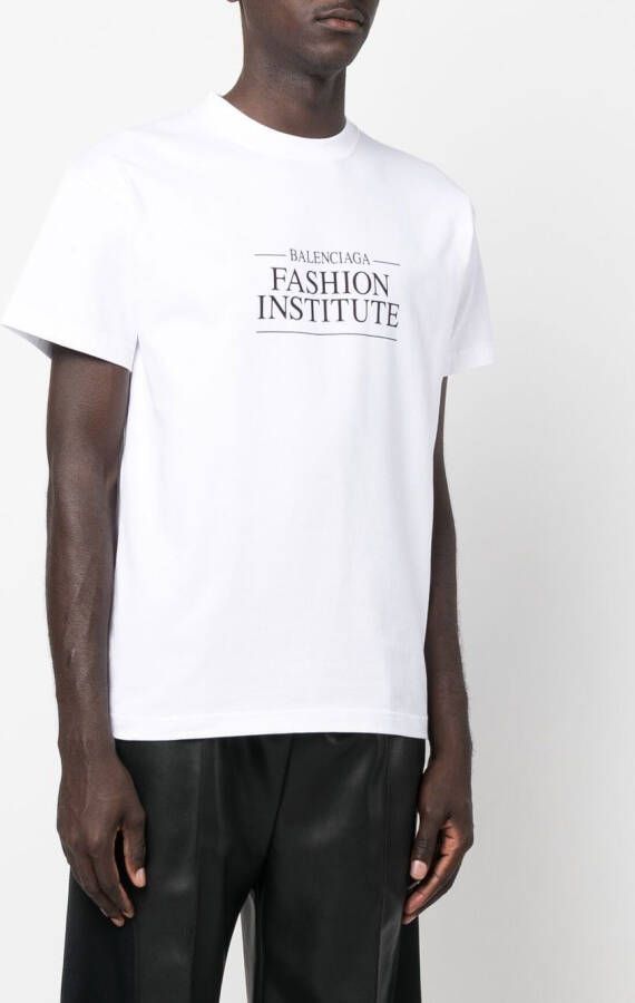 Balenciaga T-shirt met tekst Wit