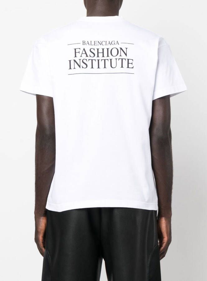 Balenciaga T-shirt met tekst Wit