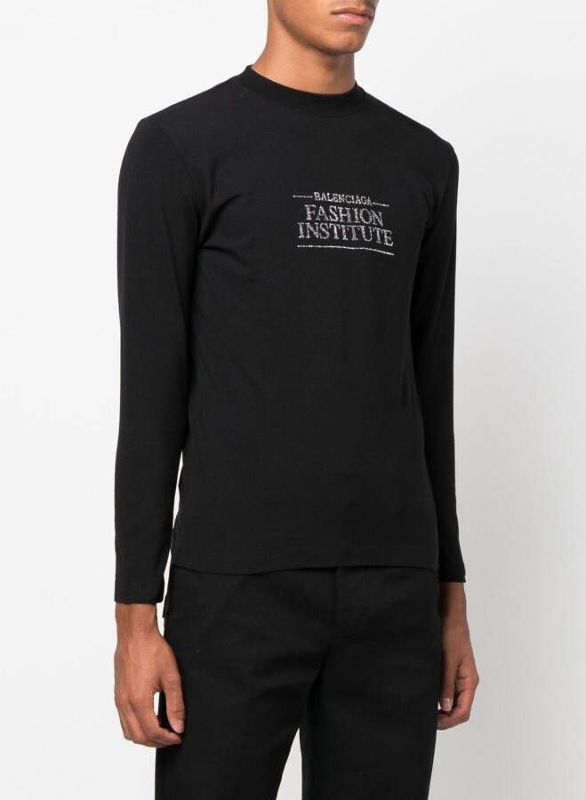 Balenciaga T-shirt met tekst Zwart