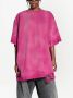 Balenciaga T-shirt met tie-dye print Roze - Thumbnail 3