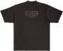 Balenciaga BB Paris T-shirt verfraaid met stras Zwart - Thumbnail 2