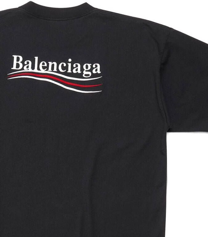 Balenciaga T-shirtjurk met print Zwart