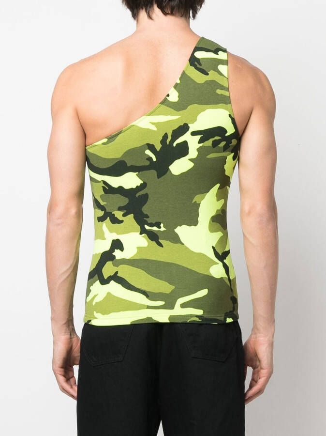 Balenciaga Tanktop met camouflageprint Geel