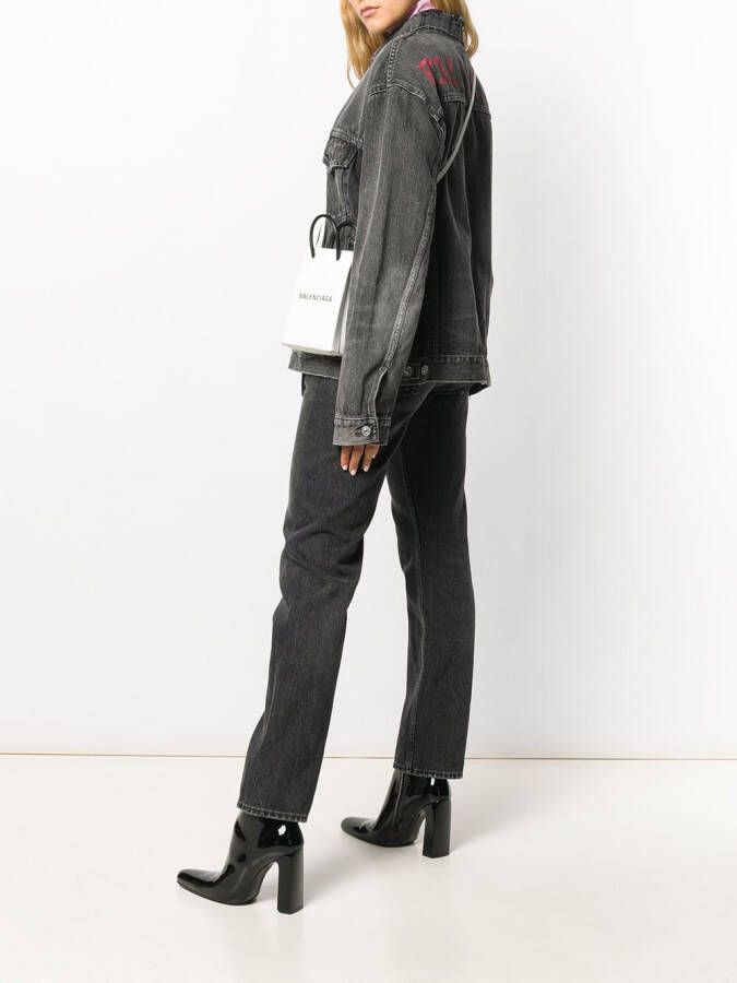Balenciaga Shopper met logoprint Wit