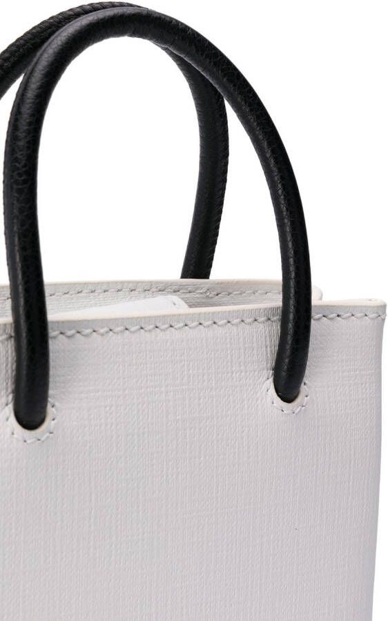 Balenciaga Shopper met logoprint Wit