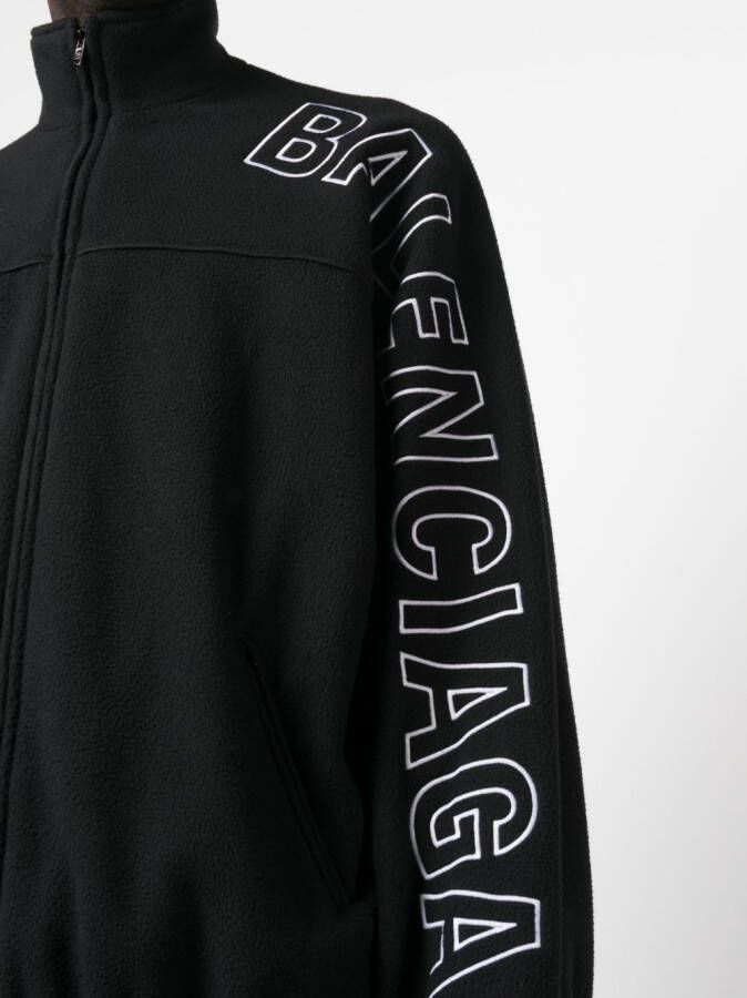 Balenciaga Trainingsjack met logoprint Zwart