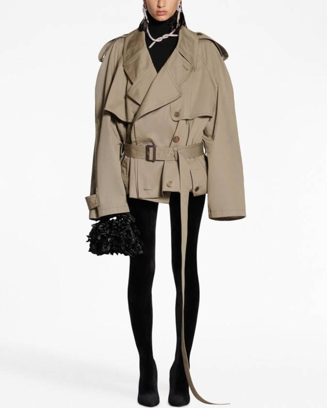 Balenciaga Katoenen trenchcoat Groen
