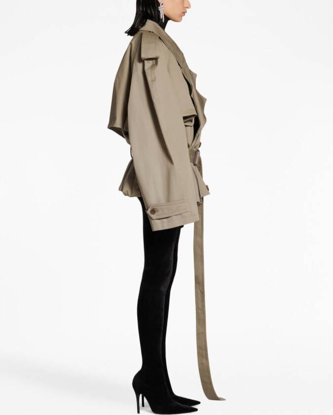 Balenciaga Katoenen trenchcoat Groen