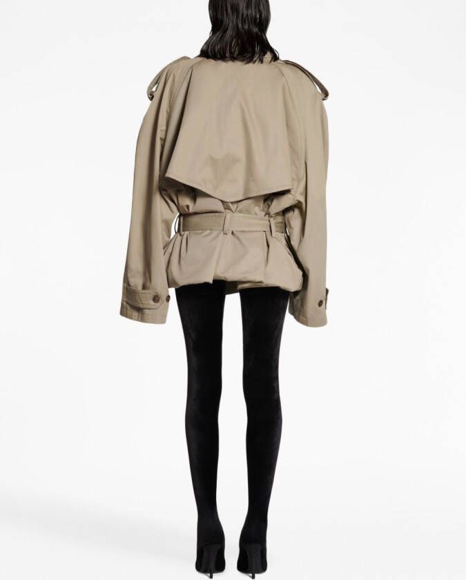 Balenciaga Katoenen trenchcoat Groen