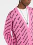Balenciaga Vest met intarsia logo Roze - Thumbnail 3