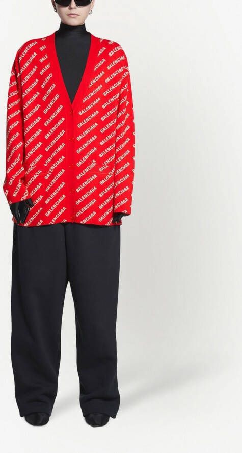 Balenciaga Vest met logo Rood
