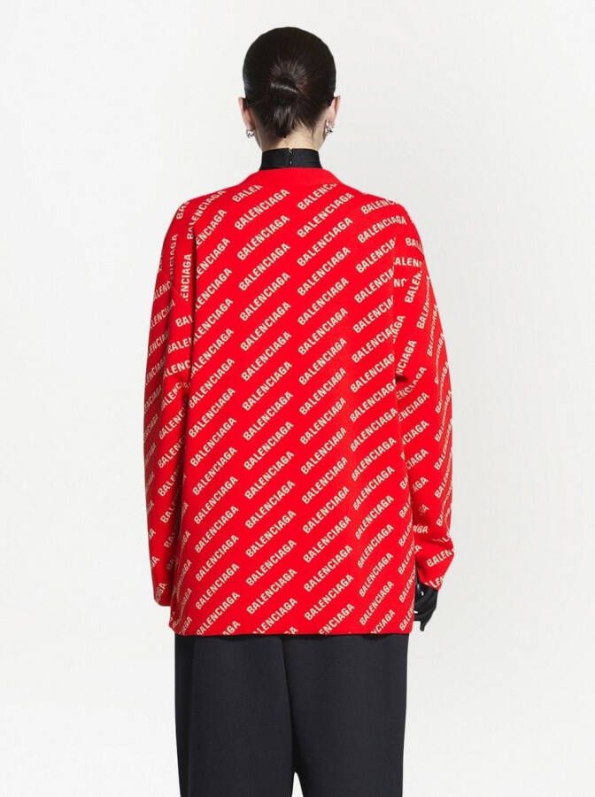Balenciaga Vest met logo Rood