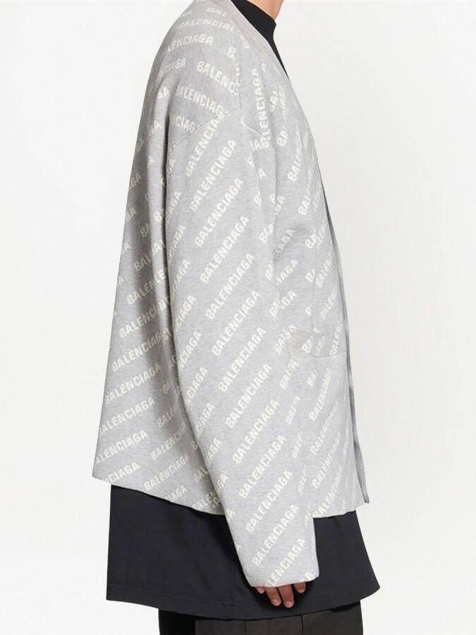 Balenciaga Vest met logoprint Grijs