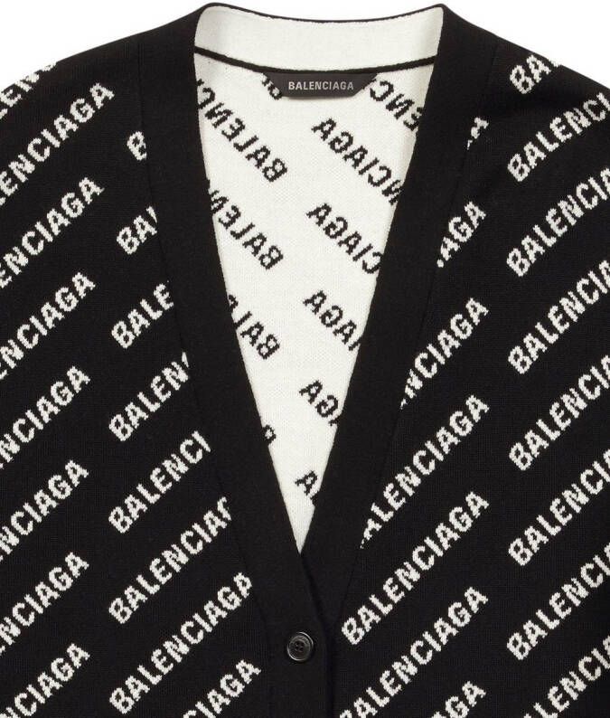 Balenciaga Vest met V-hals Zwart