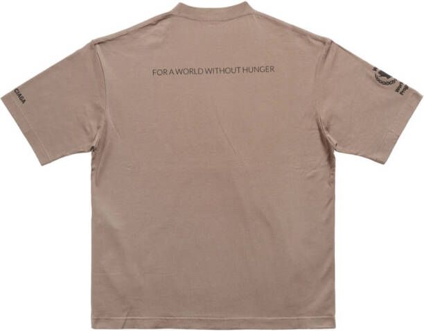 Balenciaga T-shirt met print Bruin