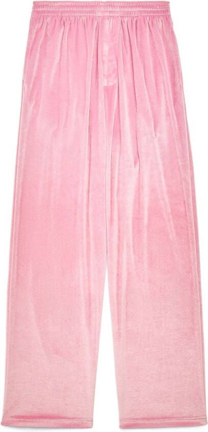Balenciaga Fluwelen broek Roze