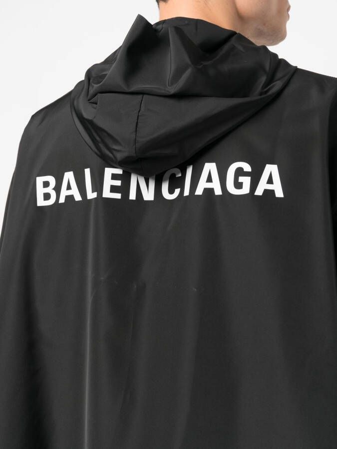 Balenciaga Windjack met logoprint Zwart