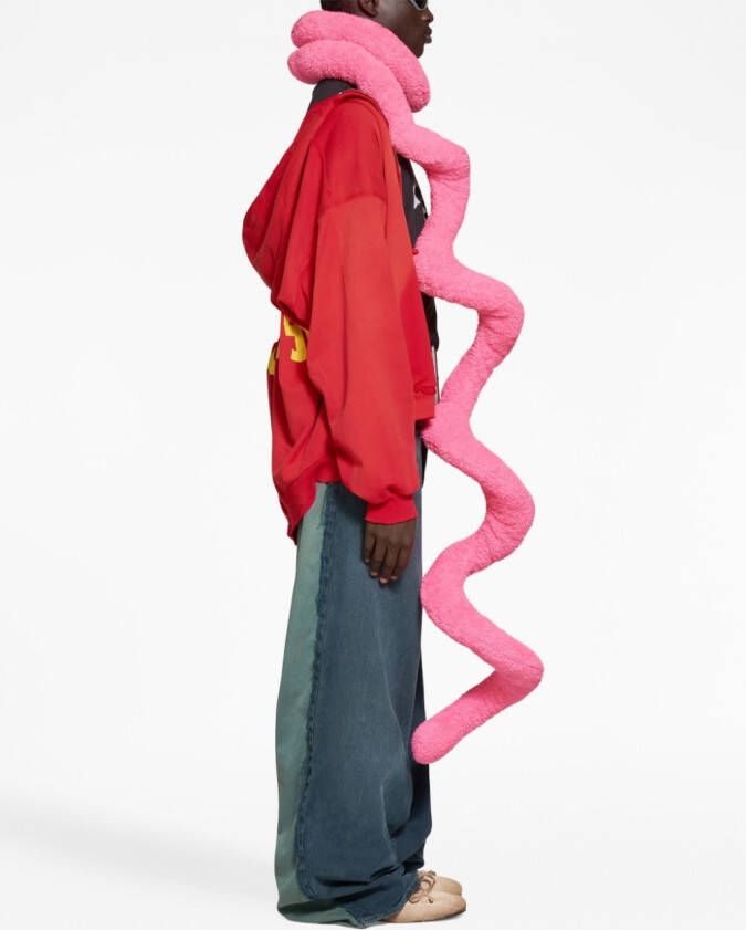Balenciaga Sjaal met spiraalvormige print Roze