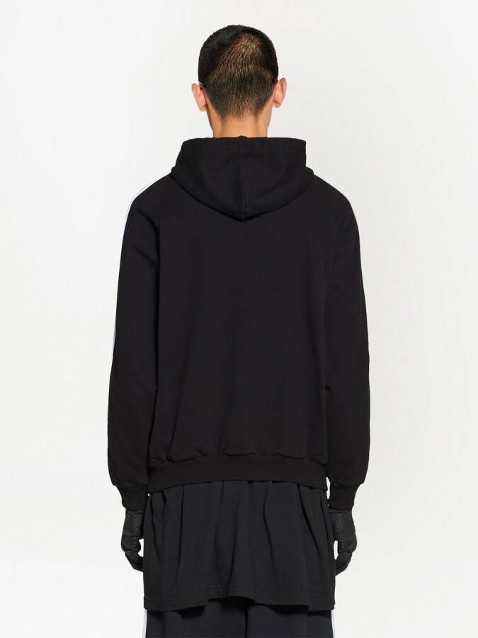 Balenciaga x Adidas hoodie met geborduurd logo Zwart