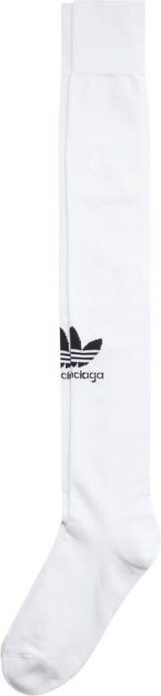 Balenciaga x Adidas sokken met logo Wit