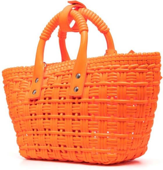 Balenciaga XS Bistro Basket shopper Oranje