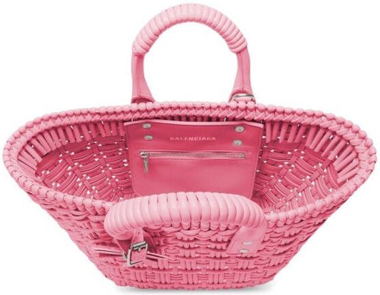 Balenciaga XS Bistro Basket shopper Roze
