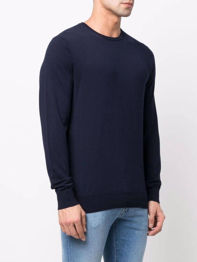 Ballantyne Trui met ronde hals Blauw