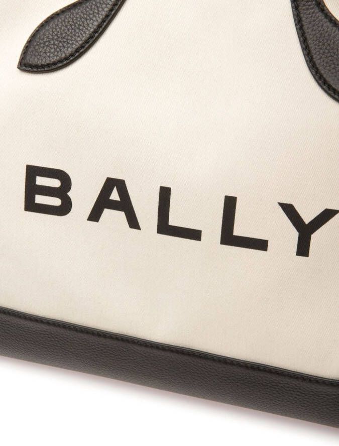 Bally Bar shopper met logoprint Wit