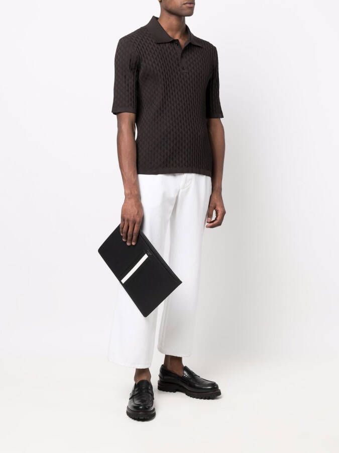 Bally Bollis leren clutch Zwart
