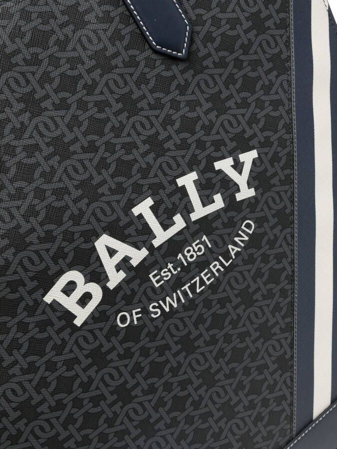 Bally Celmas shopper met monogramprint Zwart