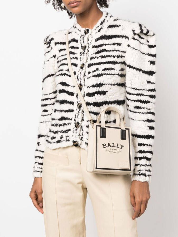 Bally Crystalia shopper met logoprint Beige
