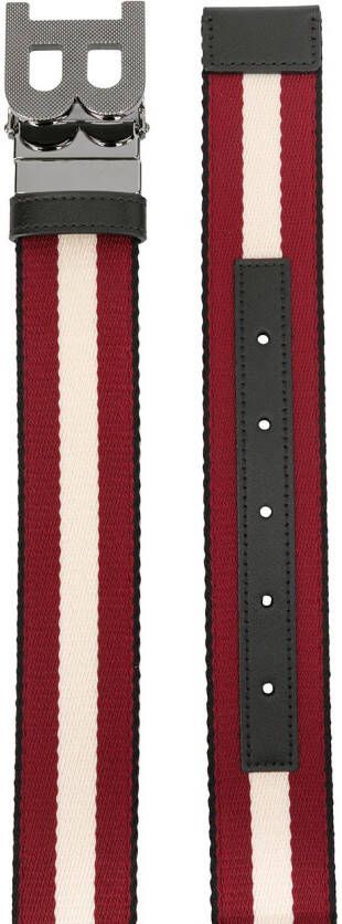 Bally Gestreepte gespriem Rood