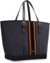 Bally Gestreepte shopper Blauw - Thumbnail 2