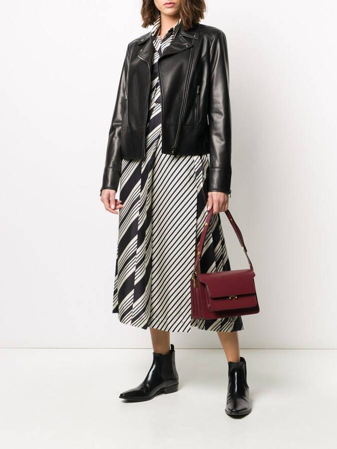 Bally Getailleerd bikerjack Zwart