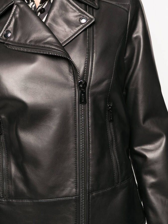 Bally Getailleerd bikerjack Zwart