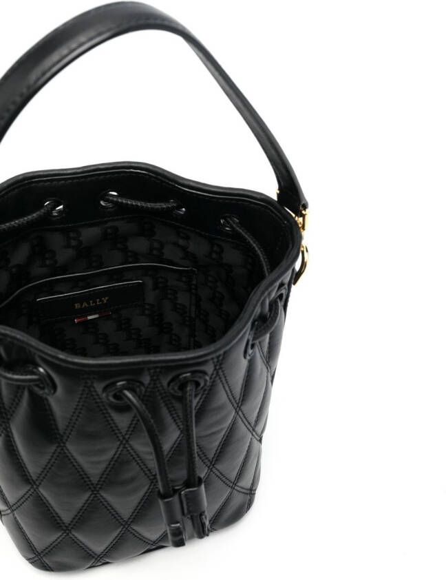 Bally Gewatteerde schoudertas Zwart