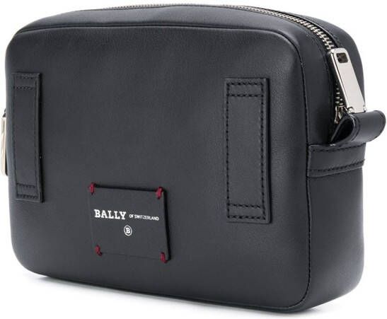 Bally Hal gestreepte crossbodytas Zwart