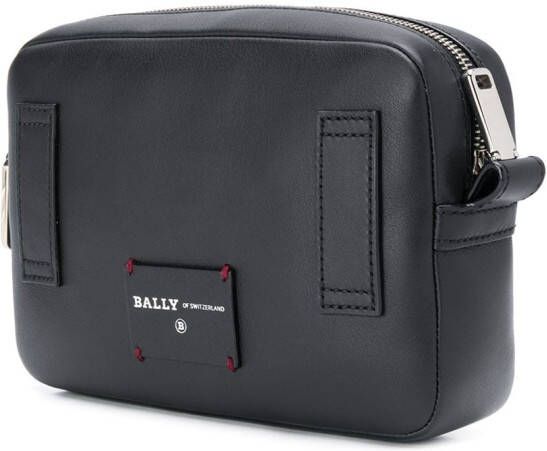 Bally Hal gestreepte crossbodytas Zwart