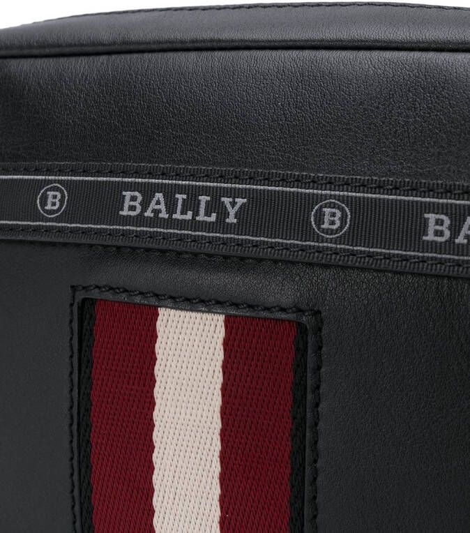 Bally Hal gestreepte crossbodytas Zwart