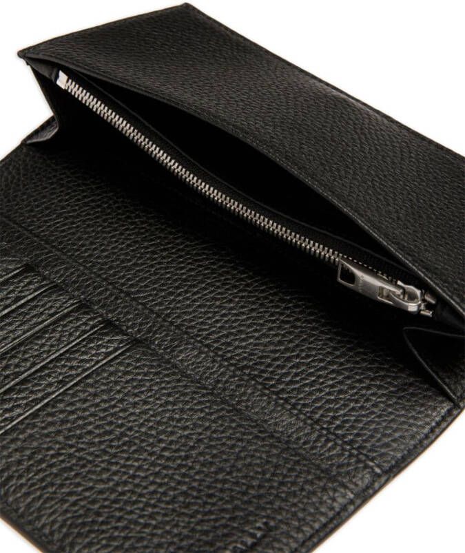 Bally Leren portemonnee Zwart