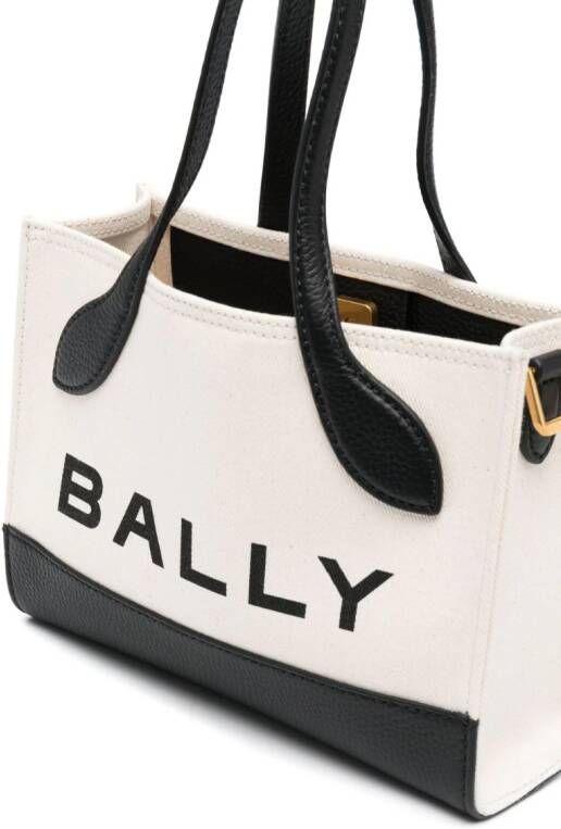 Bally Bar Keep On shopper met logoprint Beige
