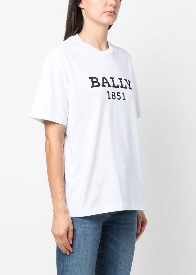 Bally T-shirt met logoprint Wit