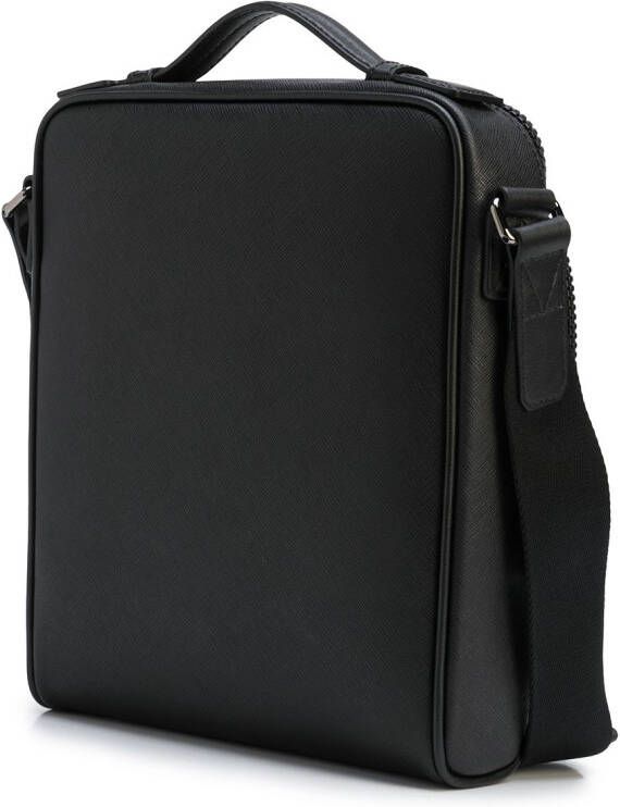 Bally Mackao leren crossbodytas Zwart