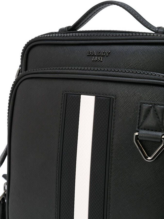 Bally Mackao leren crossbodytas Zwart