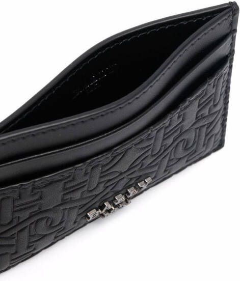 Bally Pasjeshouder met monogram-reliëf Zwart