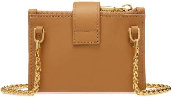 Bally Portemonnee met logoplakkaat Beige