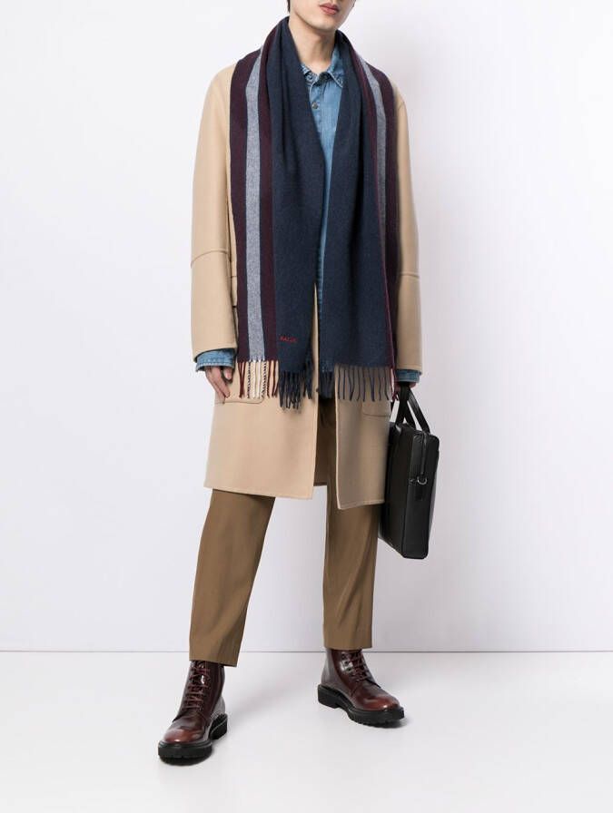 Bally Sjaal met kasjmier-wolmix Blauw