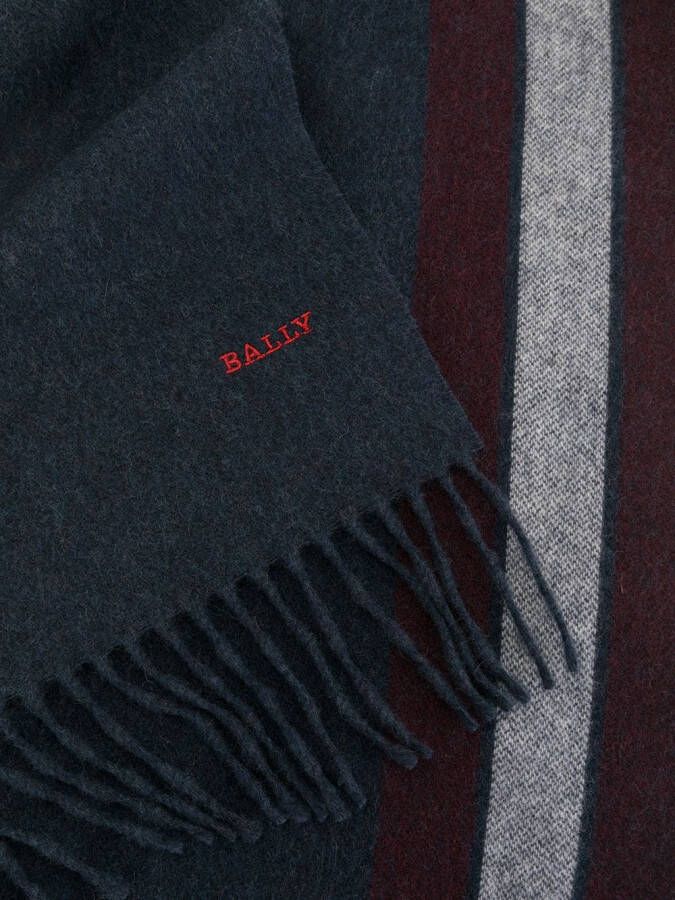Bally Sjaal met kasjmier-wolmix Blauw