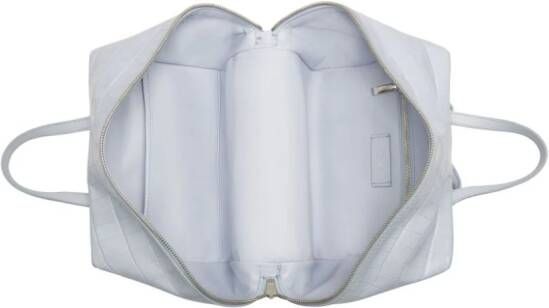 Bally Space schoudertas met krokodillenleer-reliëf Grijs