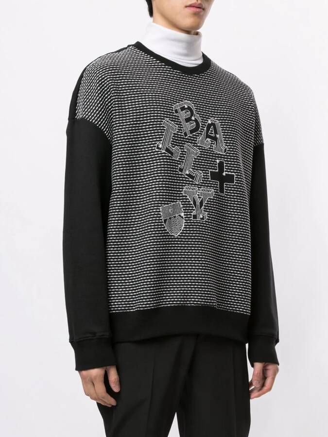 Bally Sweater met borduurwerk Zwart